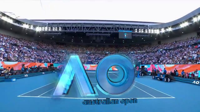 Roger Federer and Novak Djokovic enter Rod Laver Arena (SF) _ Australian Open 20_HD