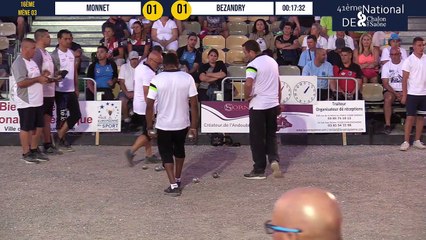 16ème 1ère partie C MONNET vs  J MARAUX - National à pétanque de Chalon-sur-Saône 2019