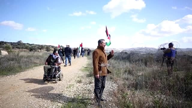 Batı Şeria'da Trump'ın sözde barış planına yönelik protestolar (3)