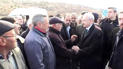 CHP Genel Başkanı Kılıçdaroğlu Pütürge ve Doğanyol ilçelerinde incelemelerde bulundu (1)