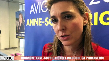 Avignon : Anne-sophie Rigault inaugure sa permanence