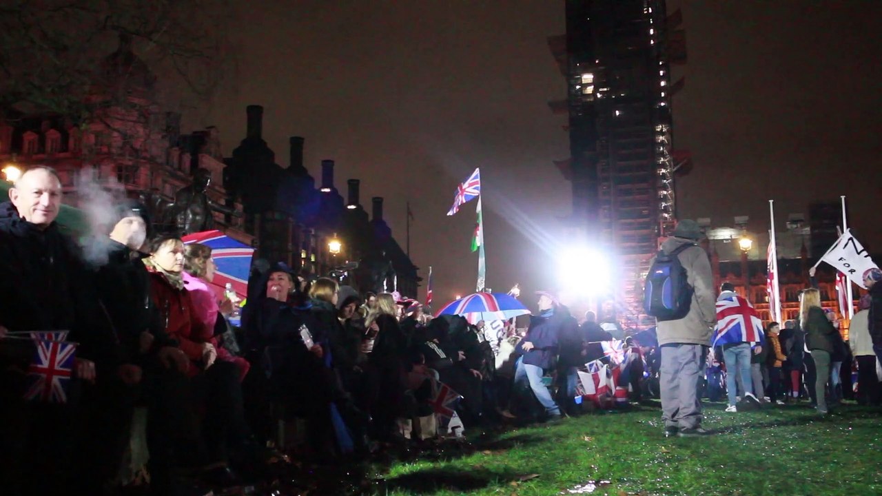 Brexit day celebrations: joy and anger in Parliament Square as the UK finally leaves the EU