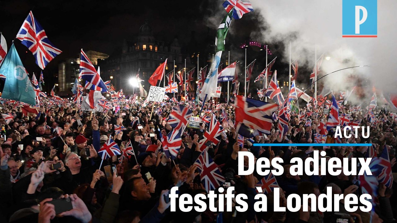 Brexit : des milliers d'Anglais fêtent leur départ de l'Europe