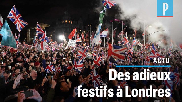 Brexit : des milliers d'Anglais fêtent leur départ de l'Europe