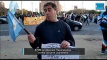 Nueva manifestación en La Plata contra las restricciones