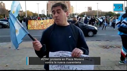 Nueva manifestación en La Plata contra las restricciones