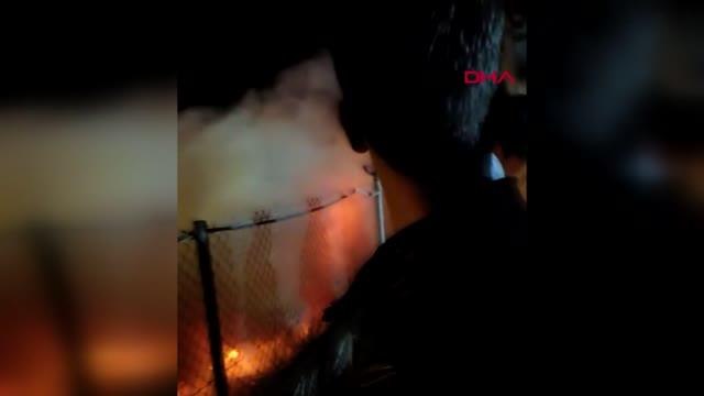 Otoyolda TIR'ın dorsesi alev alev yandı