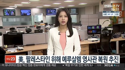 美, 팔레스타인 위해 예루살렘 영사관 복원 추진