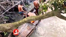 Best Fishing Video  Catching By Young Peoples - Village Fishing in Beautiful Bangladesh - Swrupkathi