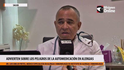 Advierten sobre los peligros de la automedicación en alergias