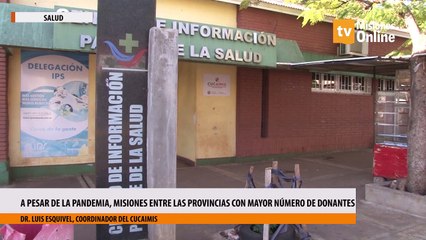 A pesar de la pandemia, Misiones entre las provincias con mayor número de donantes