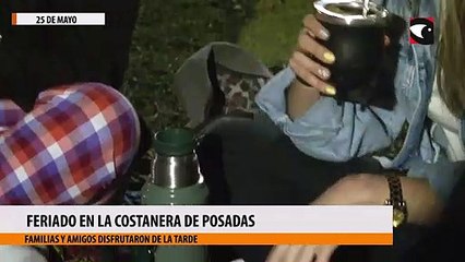 Feriado en la costanera de posadas