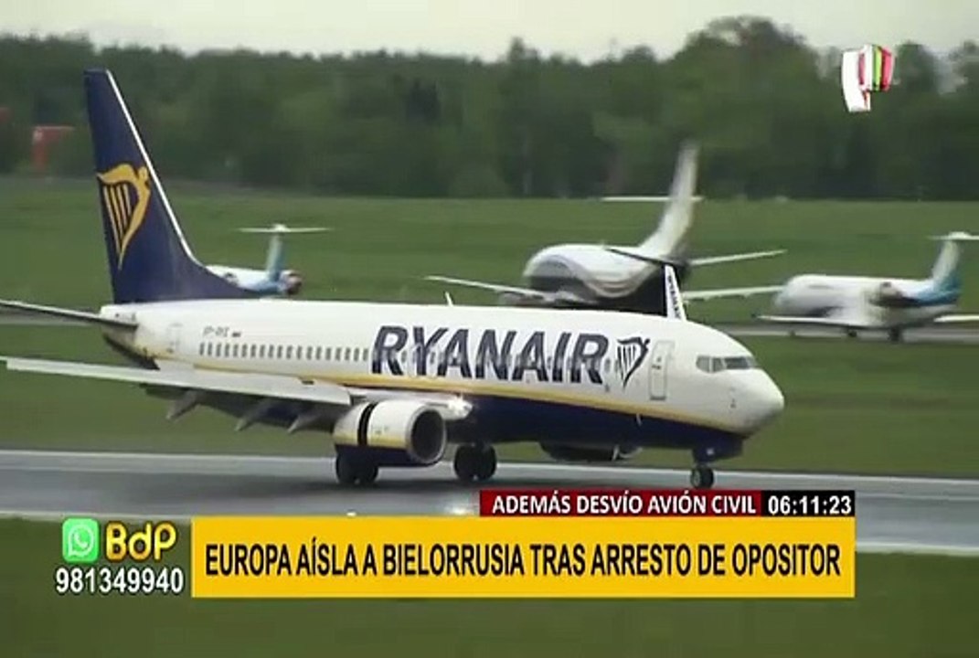 UE amplía sanciones contra el régimen de Bielorrusia por arresto de opositor