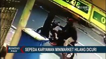 Aksi Pencurian Sepeda Milik Karyawan Minimarket Terekam CCTV, Korban Rugi Jutaan Rupiah