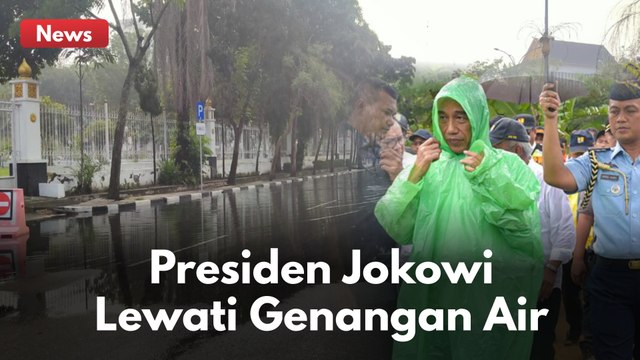 KUNJUNGAN KERJA KE RIAU !! PRESIDEN JOKOWI LALUI GENANGAN AIR !!