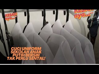 Cuci Uniform Sekolah Anak Putih Bersih Tak Perlu Sental!