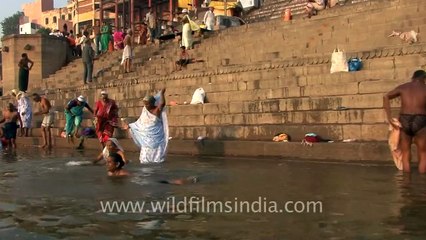 Holy Dip in Ganga, Varanasi