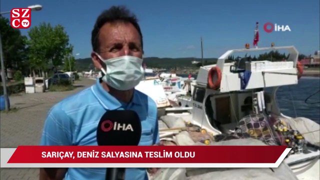 Çanakkale’yi ortadan ikiye bölen Sarıçay, deniz salyasına teslim oldu