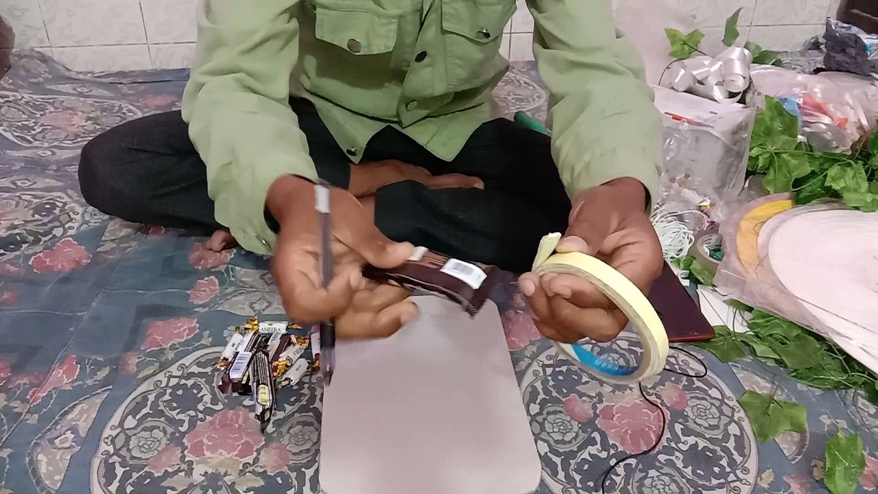 How to.choclate. message.card.decoration