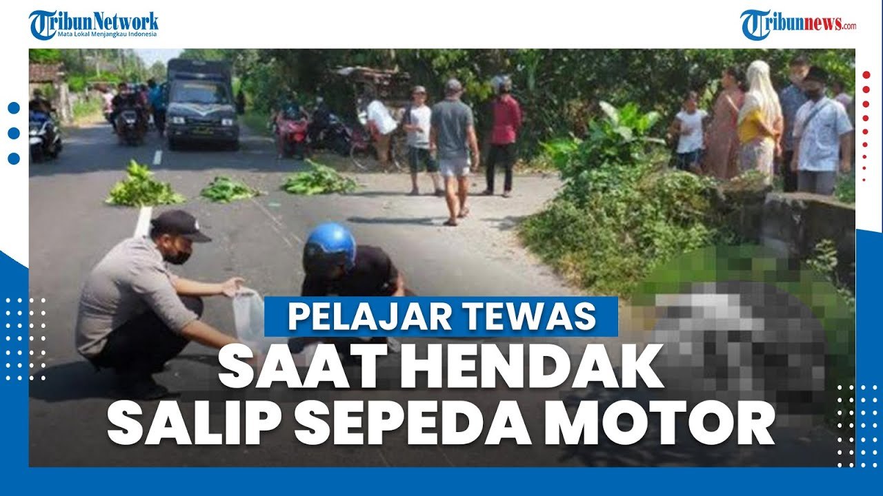 Pelajar di Blitar Tewas Kecelakaan saat Hendak Mendahului Motor Lain, Kepala Korban Membentur Aspal