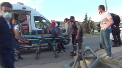 Yaralı motosiklet sürücüsünün kopan parmağını arkadaşı buldu