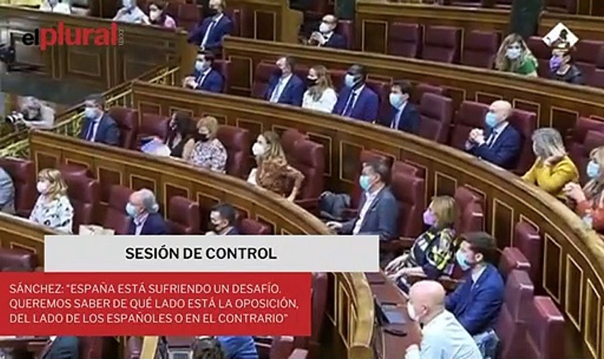 Sánchez: "España está sufriendo un desafío. Queremos saber de qué lado está la oposición, del lado de los españoles o en el contrario"