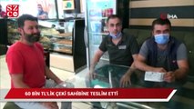 Kaldırımda bulduğu 60 bin TL’lik çeki sahibine teslim etti