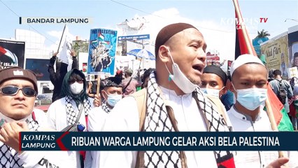 Warga Lampung Gelar Aksi Bela Palestina