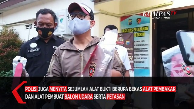 Terbangkan Petasan Balon Udara 17 Warga Madiun Ditangkap