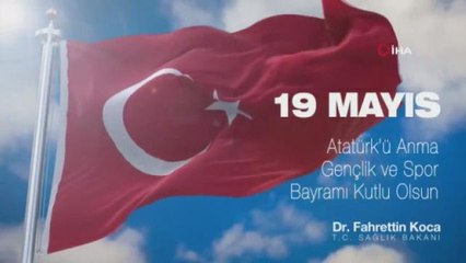 Fahrettin Koca: "Tüm düşmanların artık bitti dediği zamanda bir milletin yeniden diriliş günüdür bugün"