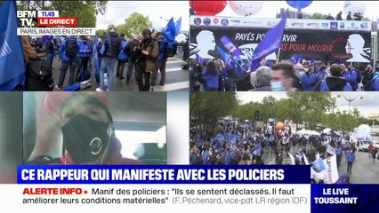 Download Video: Le rappeur niçois Kaotik 747 explique pourquoi il participe au rassemblement des policiers à Paris