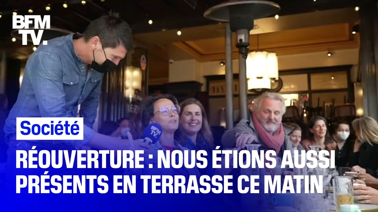 Dans toute la France, les clients partagent leur bonheur de retrouver les terrasses