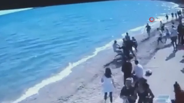 Sahilde doğum günü kutlamasında kan aktı