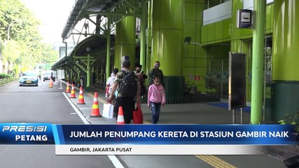 Jumlah Penumpang Stasiun Gambir Terpantau Meningkat