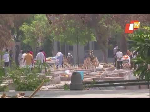 Cremation Of Bodies Of Covid-19 Patients In Sarai Kale Khan Crematorium
