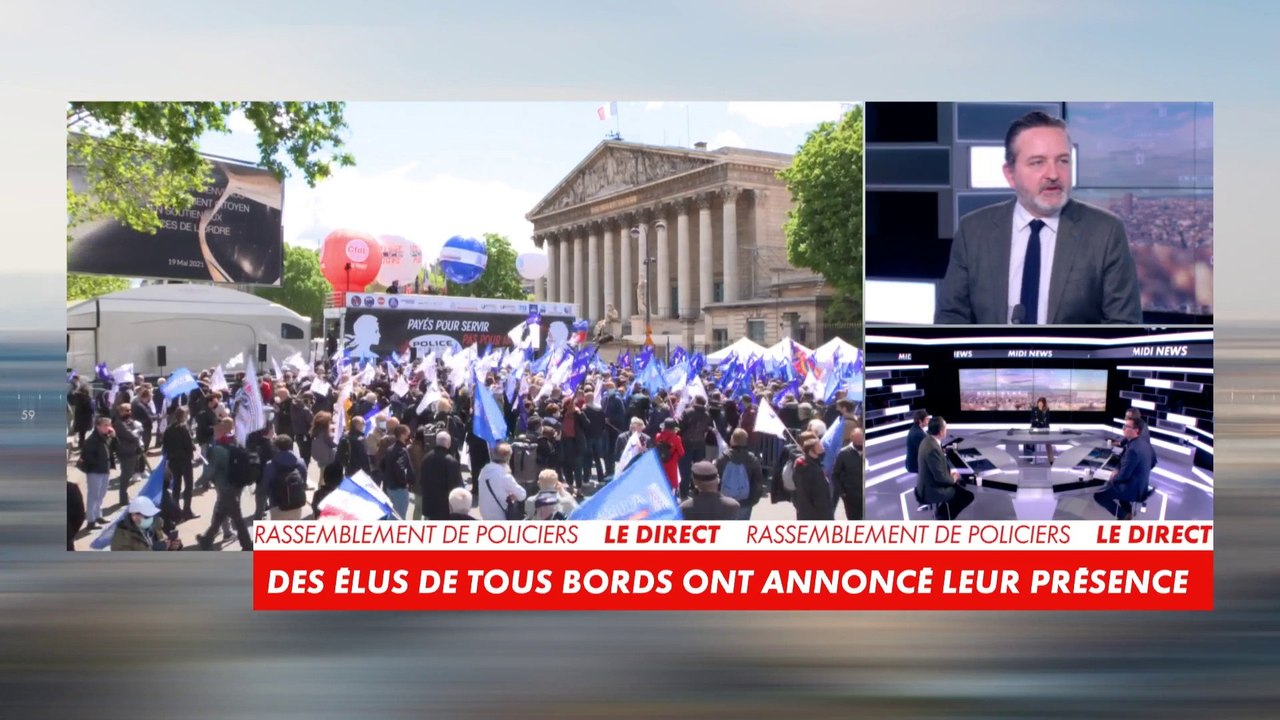 Jordan Bardella, vice-président du RN : «Nous sommes venus leur apporter notre soutien, la reconnaissance de la nation et rappeler que les Français dans leur immense majorité sont très fiers de leurs policiers»