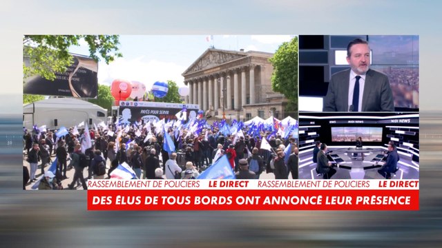 Jordan Bardella, vice-président du RN : «Nous sommes venus leur apporter notre soutien, la reconnaissance de la nation et rappeler que les Français dans leur immense majorité sont très fiers de leurs policiers»