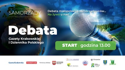 Debata małopolskich samorządowców na żywo!