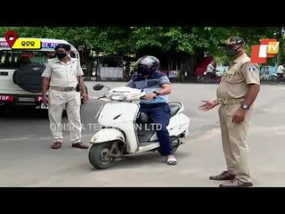 Covid Lockdown- Strict Checking By Police In Cuttack
