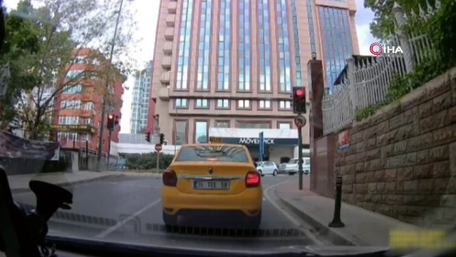 Beşiktaş’ta kırmızı ışık ihlali kazası kamerada