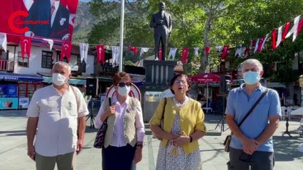 Kaş Cumhuriyet Meydanı'nda '19 Mayıs' isyanı