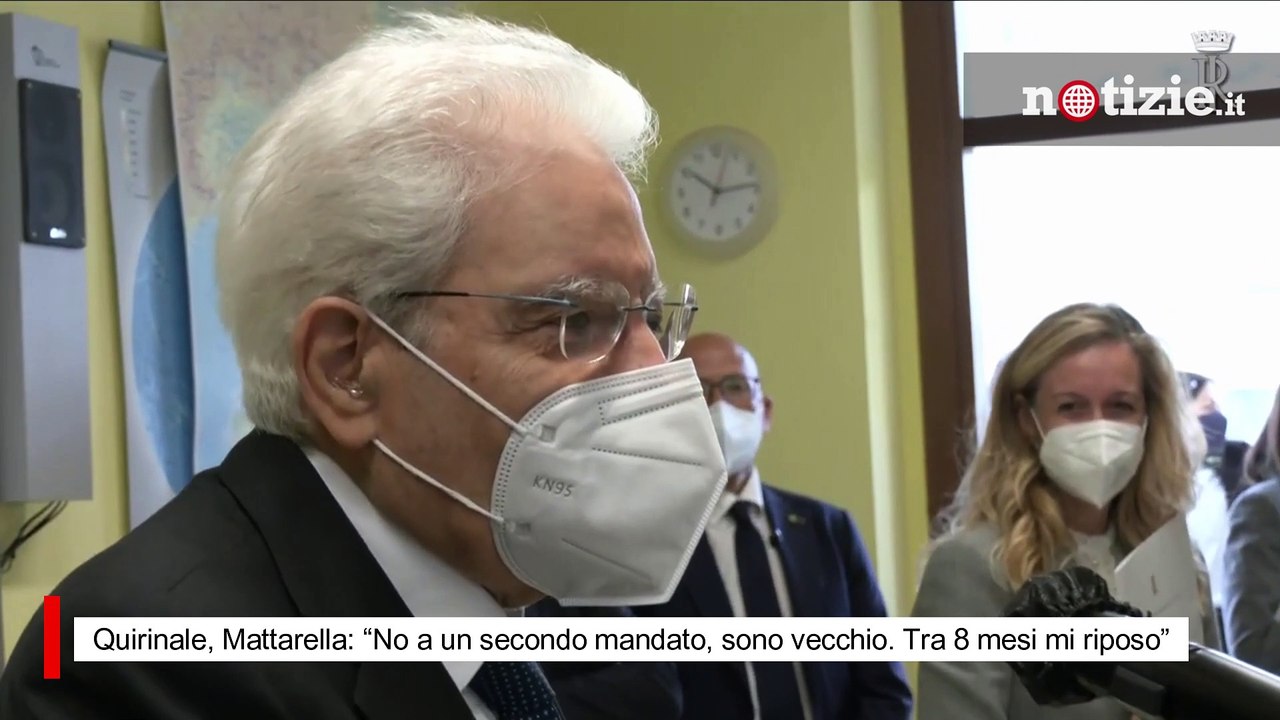 Quirinale Mattarella Si Ritira “no A Un Secondo Mandato Sono Vecchio Tra 8 Mesi Mi Riposo 