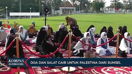 Doa Dan Salat Gaib Untuk Palestina Dari Sumsel