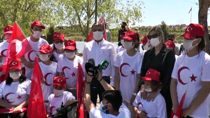 ANKARA - Engelli öğrencilerden '19 Mayıs' bayrak koşusu