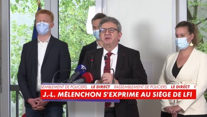 Jean-Luc Mélenchon sur l'absence de LFI au rassemblement des policiers : « Nous n'étions pas d'accord avec ces revendications »