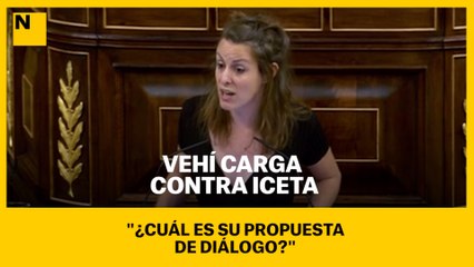 Vehí carga contra Iceta:  "¿Cuál es su propuesta de diálogo?