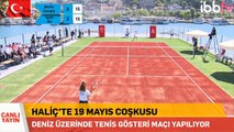 Ekrem İmamoğlu ve Dilek İmamoğlu'ndan 19 Mayıs'a özel tenis maçı