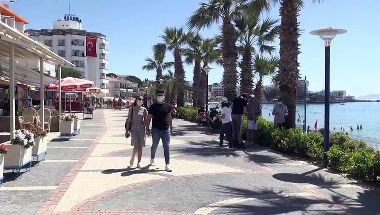 AYDIN - Kuşadası ve Didim sahillerinde yoğunluk oluştu