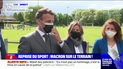 Emmanuel Macron sur le sport: "Je veux qu'on pousse cette reprise, elle est extrêmement importante pour la santé de nos jeunes"