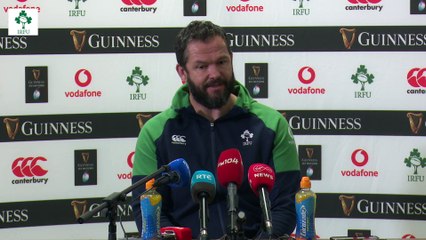 Andy Farrell on the postponement of France v Ireland